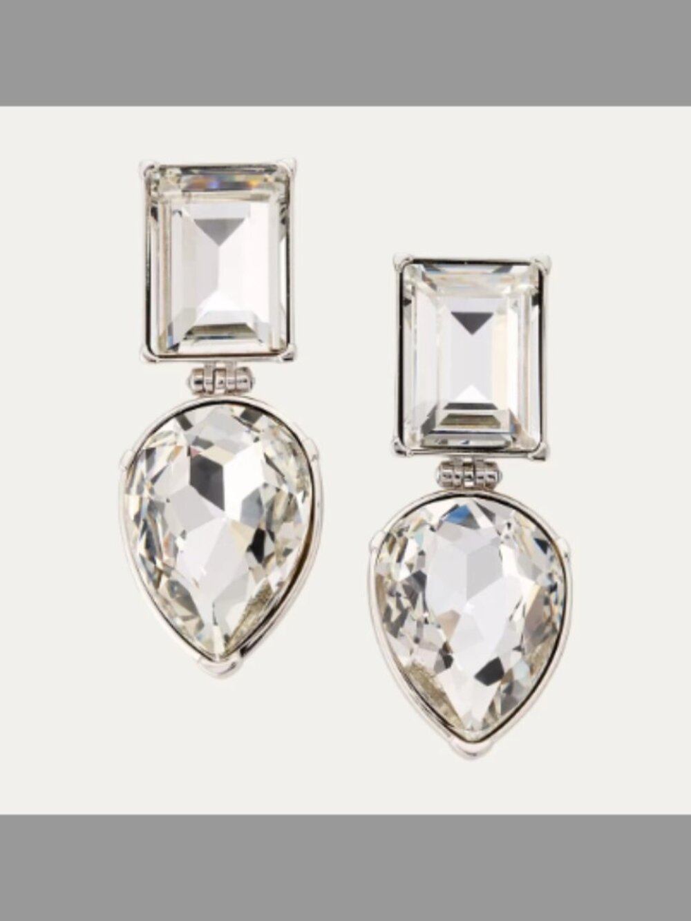 Alexander McQueen NIB Crystal Cocktail Earrings (ORIG. $950)